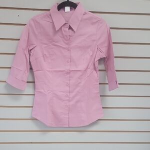 Classic Pink Women's Button-Down Shirt
